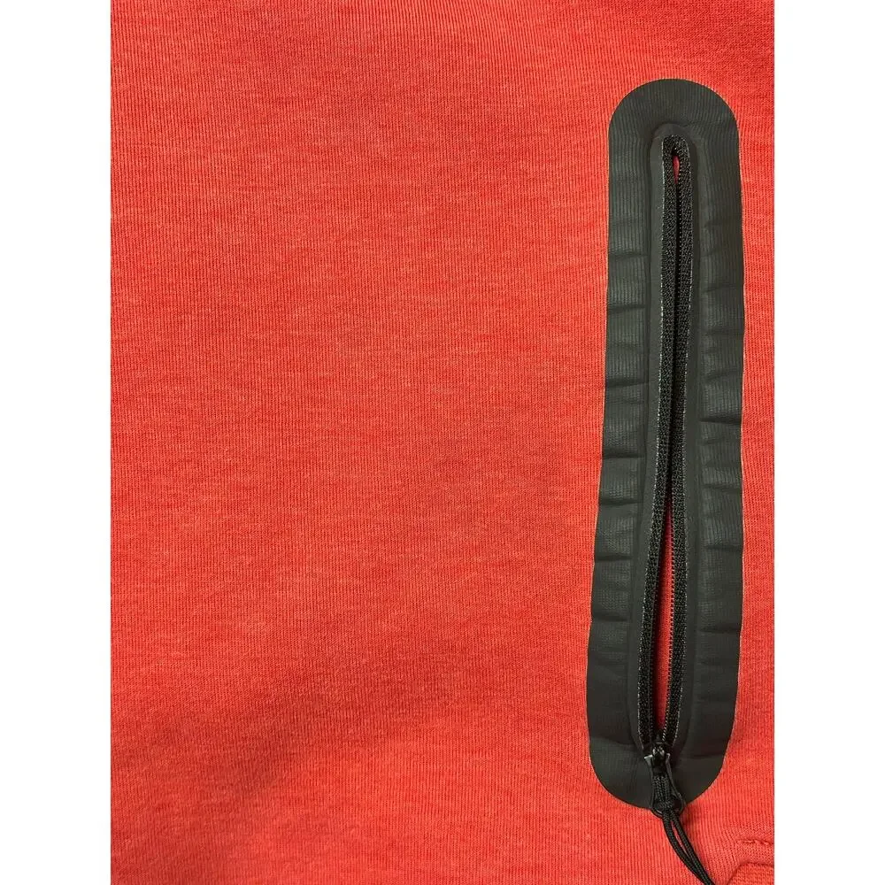 Nike Sportswear Tech Fleece Hoodie Pockets Red Mens Medium